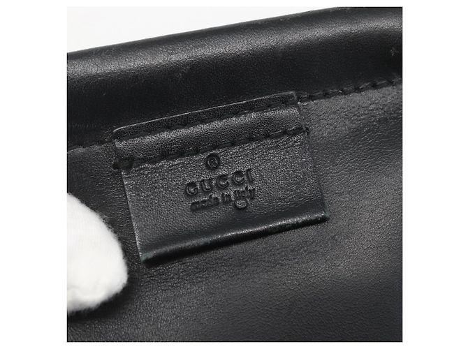 Borsa a Mano GUCCI Camoscio Bianco Oro Auth 159346 D'oro - vista 21