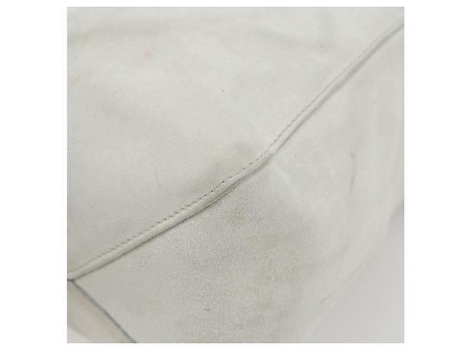Borsa a Mano GUCCI Camoscio Bianco Oro Auth 159346 D'oro - vista 9