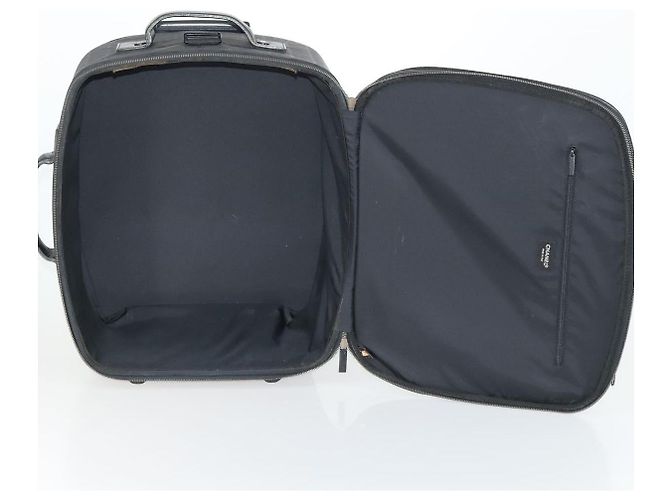 Maleta de viaje nueva de nylon negra CHANEL CC Auth bs31796 Negro - vista 11