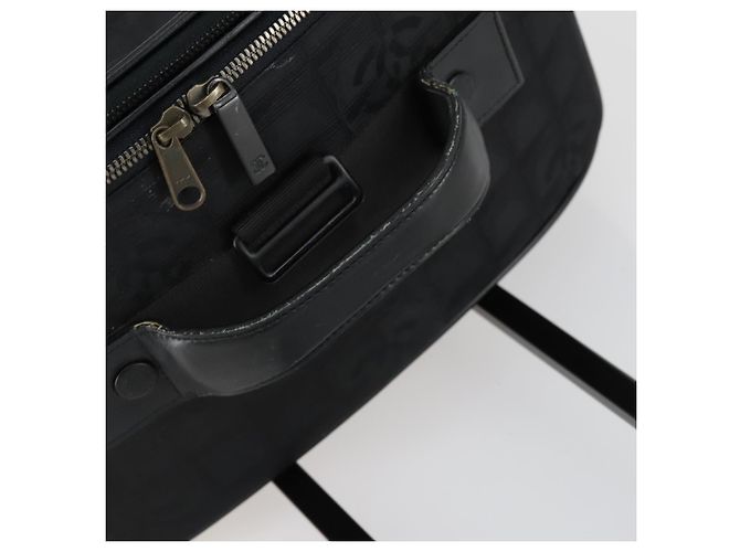 Maleta de viaje nueva de nylon negra CHANEL CC Auth bs31796 Negro - vista 15
