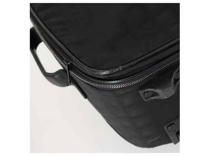 Maleta de viaje nueva de nylon negra CHANEL CC Auth bs31796 Negro - vista 19