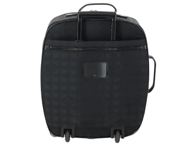 Maleta de viaje nueva de nylon negra CHANEL CC Auth bs31796 Negro - vista 2