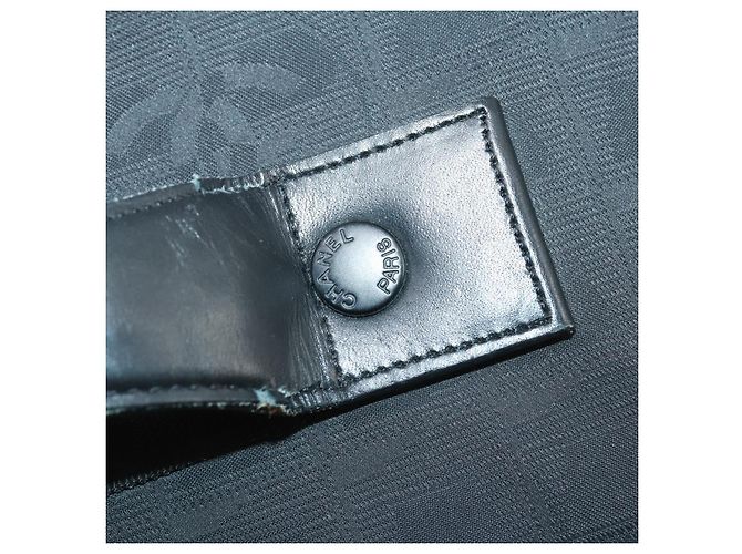 Maleta de viaje nueva de nylon negra CHANEL CC Auth bs31796 Negro - vista 21