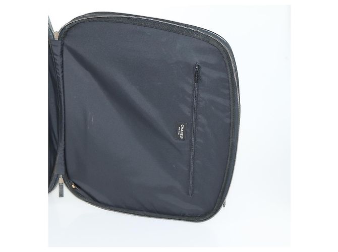 Maleta de viaje nueva de nylon negra CHANEL CC Auth bs31796 Negro - vista 23