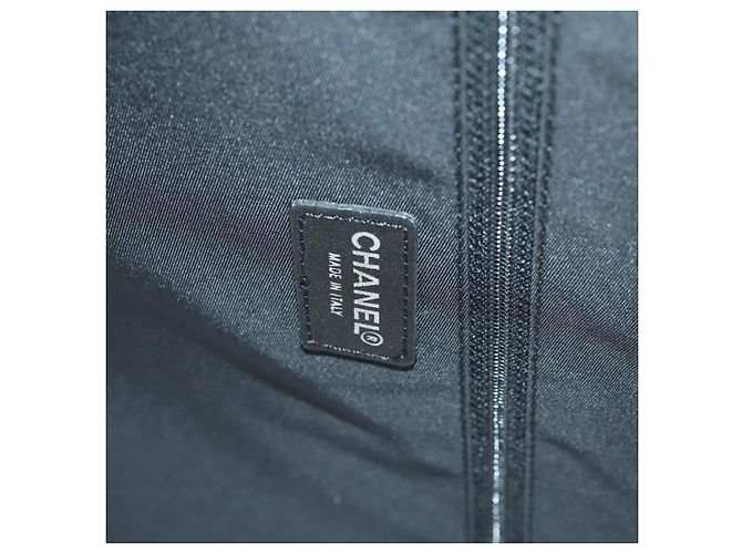 Maleta de viaje nueva de nylon negra CHANEL CC Auth bs31796 Negro - vista 24