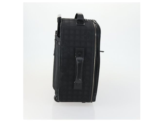 Maleta de viaje nueva de nylon negra CHANEL CC Auth bs31796 Negro - vista 4