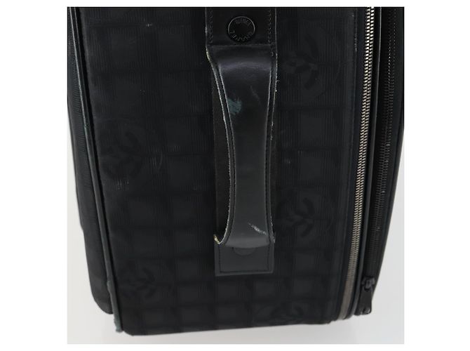 Maleta de viaje nueva de nylon negra CHANEL CC Auth bs31796 Negro - vista 5