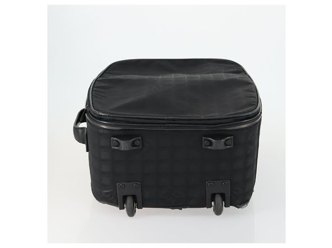 Maleta de viaje nueva de nylon negra CHANEL CC Auth bs31796 Negro - vista 6