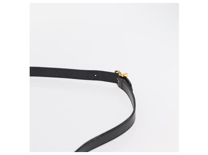 Borsa a mano in pelle Gancini Salvatore Ferragamo 2 in 1 Nero Oro Auth gh1484 - vista 8