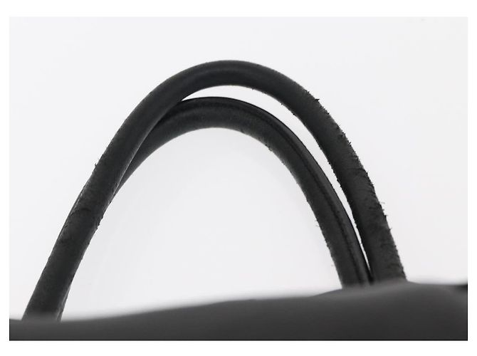 Ribbon PRADA Borsa a Mano in Nastro Nylon Nero Argento Auth 160092 - vista 8
