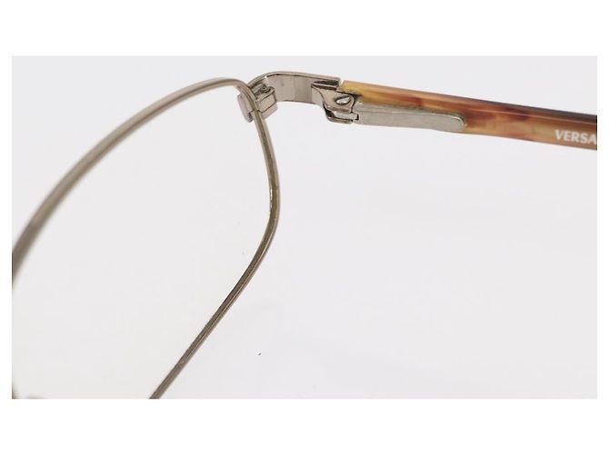 Gafas VERSACE de metal Marrón Auth BA9352 Castaño - vista 8