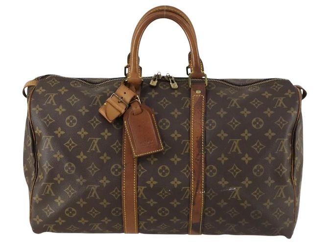 LOUIS VUITTON Borsa Boston Monogram Keepall 45 M41428 LV Auth bs31942 Monogramma - vista 13
