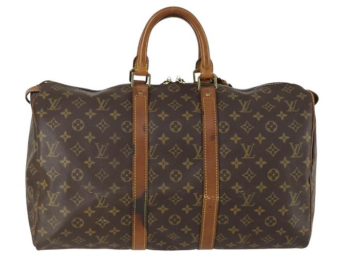 LOUIS VUITTON Borsa Boston Monogram Keepall 45 M41428 LV Auth bs31942 Monogramma - vista 2