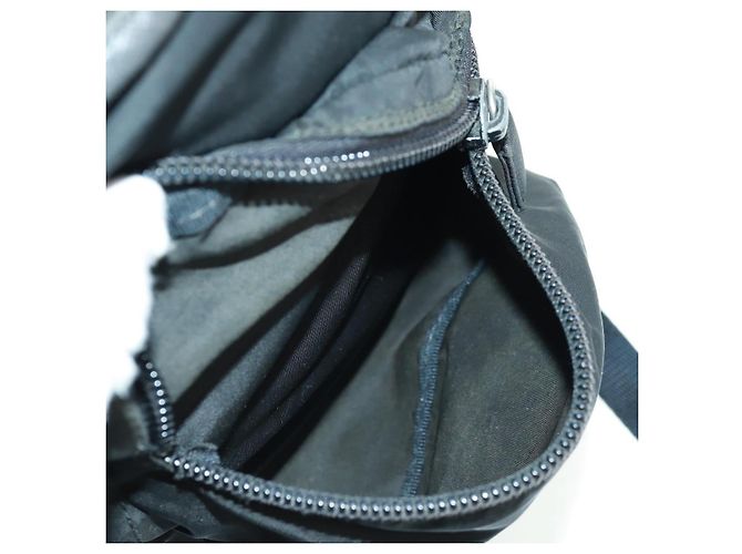 PRADA Backpack Nylon Black Silver Auth bs31873 Silvery - view 23