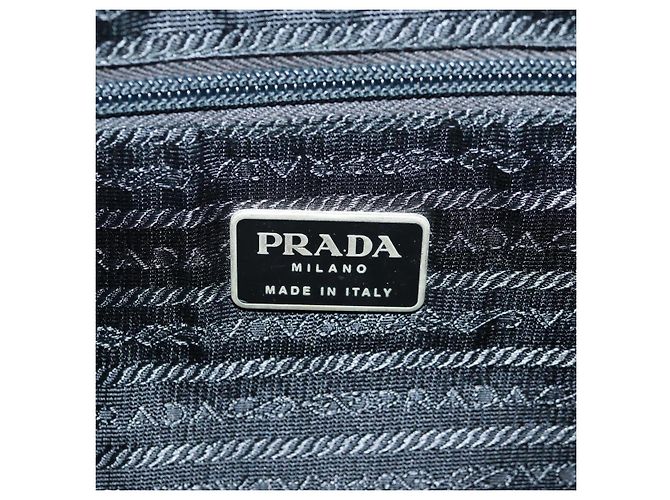 PRADA Backpack Nylon Black Silver Auth bs31873 Silvery - view 27