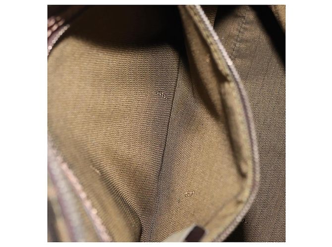 Borsa a mano in tela Zucca FENDI nera e marrone Auth 158911 Nero - vista 11