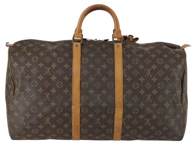 LOUIS VUITTON Borsa Boston Monogram Keepall 55 M41424 LV Auth bs31933 Monogramma - vista 2