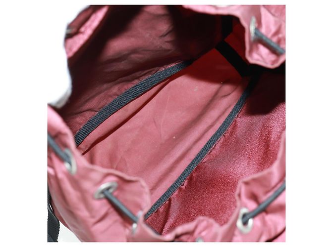 PRADA Backpack Nylon Red Silver Auth bs32073 Silvery - view 11