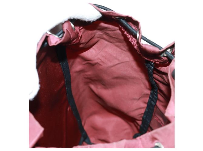 PRADA Backpack Nylon Red Silver Auth bs32073 Silvery - view 30