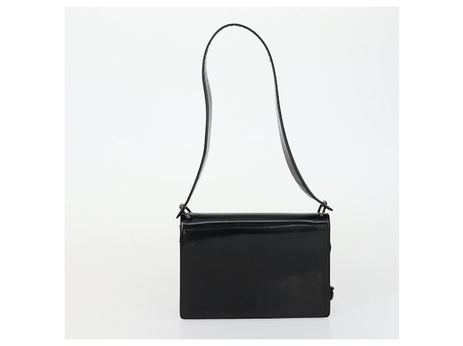 Borsa a Spalla Salvatore Ferragamo Nylon Pelle 3 Set Nero Beige Auth bs31740 - vista 10