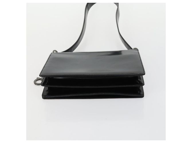 Borsa a Spalla Salvatore Ferragamo Nylon Pelle 3 Set Nero Beige Auth bs31740 - vista 14