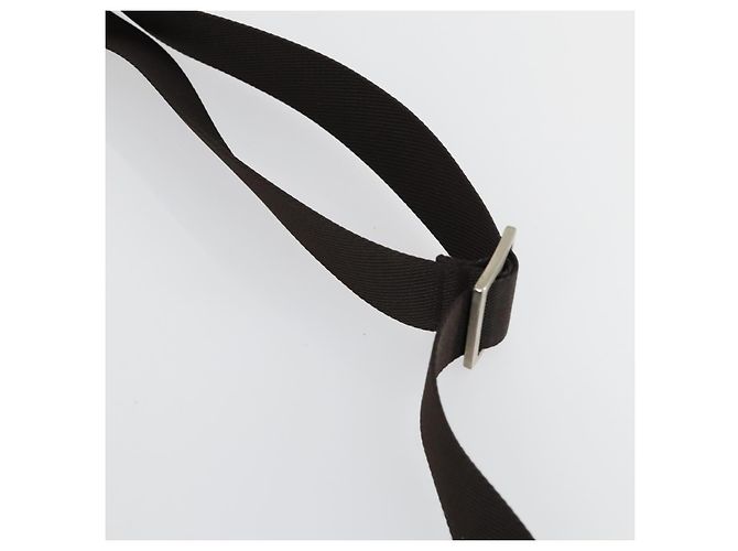 Borsa a Spalla Salvatore Ferragamo Nylon Pelle 3 Set Nero Beige Auth bs31740 - vista 20