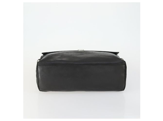 Borsa a Spalla Salvatore Ferragamo Nylon Pelle 3 Set Nero Beige Auth bs31740 - vista 7