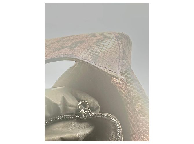 Autre Marque Gucci Jackie Hobo em Couro Estampado de Píton – Vintage Rosa - vista 13