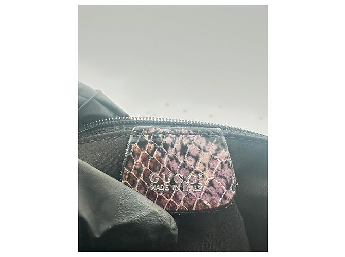 Autre Marque Gucci Jackie Hobo em Couro Estampado de Píton – Vintage Rosa - vista 6