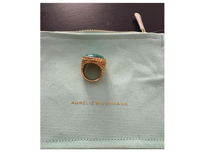 Anello Aurelie Bidermann Miki Oro e Malachite Verde scuro - vista 4