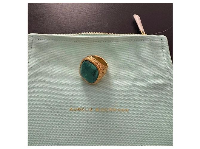 Anello Aurelie Bidermann Miki Oro e Malachite Verde scuro - vista 5