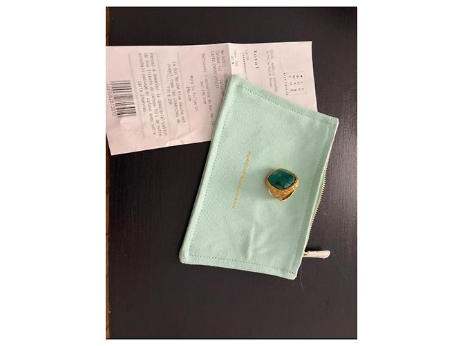 Anello Aurelie Bidermann Miki Oro e Malachite Verde scuro - vista 6