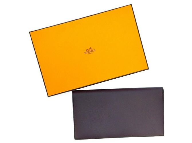 Hermès Hermes MC2 Fleming Bill Wallet Purple - view 10