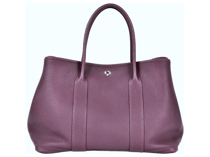 Borsa Tote PM Hermès Garden Porpora Viola scuro - vista 4
