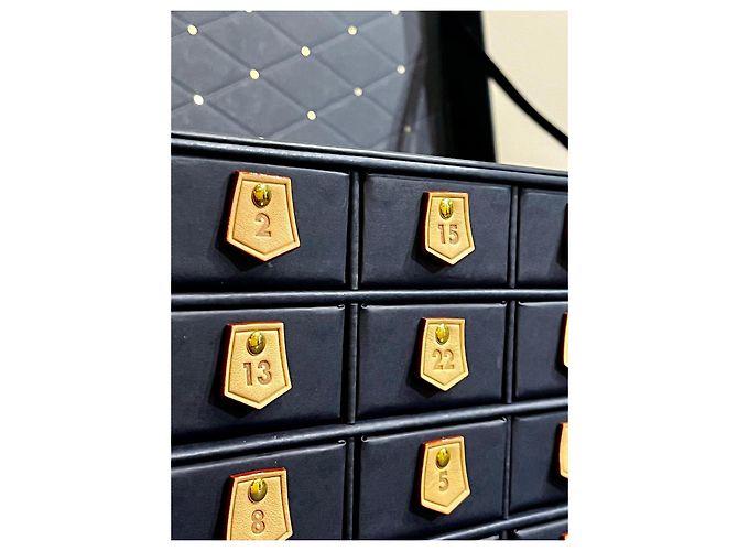 CalendrierLouis Vuitton Collection 2025 "Le Voyage des Lumières" Doré Bleu Marine - vue 8