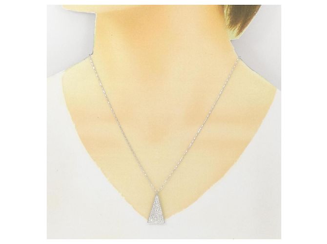 Autre Marque Collana in diamante in oro bianco Au750 Argento - vista 6