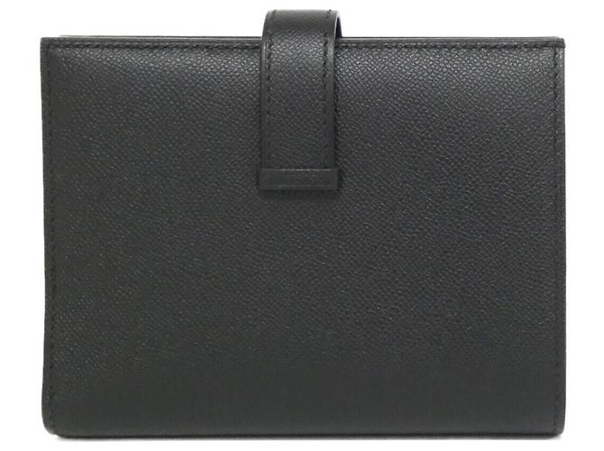Béarn Cartera Madame Compacta Monocromática Bearn de Hermès Negro - vue 2