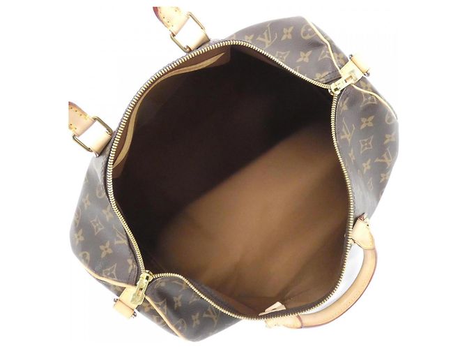 Borsa Boston Monogram Speedy Bandoulière Louis Vuitton Marrone - vista 8