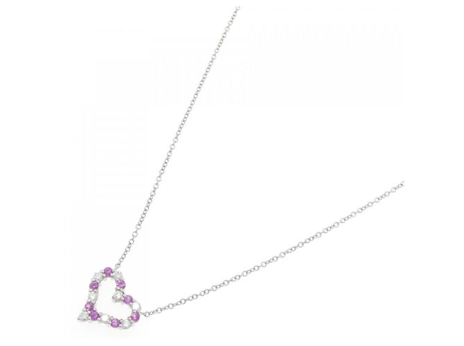 Tiffany & Co Collar Mini Corazón Sentimental de Platino Tiffany Plata - vista 2