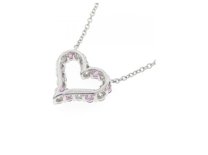 Tiffany & Co Collar Mini Corazón Sentimental de Platino Tiffany Plata - vista 4