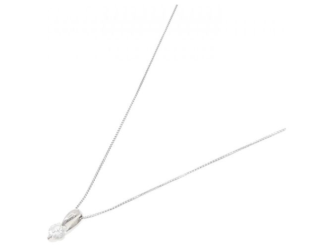 Autre Marque PT900 PT850 Diamant-Halskette Silber - Ansicht 2