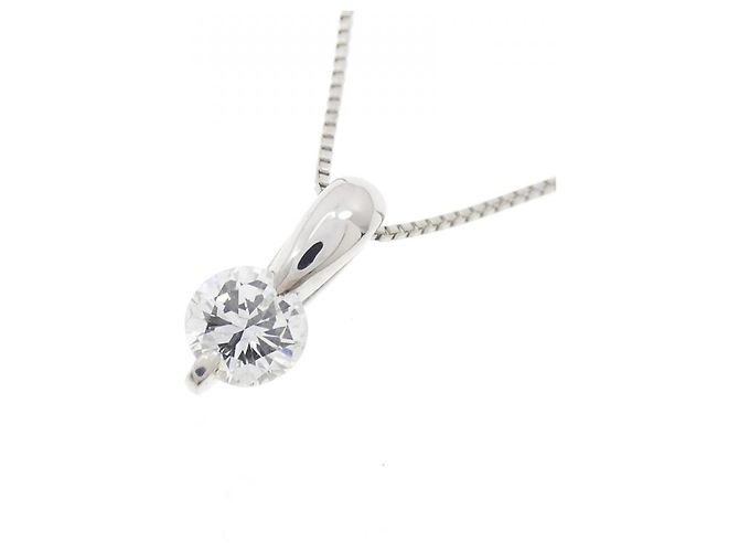 Autre Marque PT900 PT850 Diamant-Halskette Silber - Ansicht 3