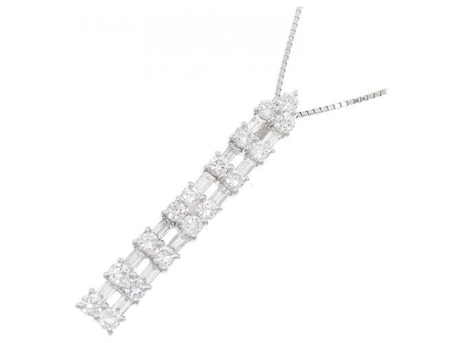 Autre Marque Collana in diamante PT900 PT850 Argento - vista 3