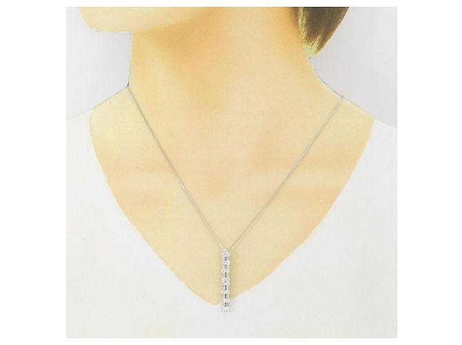 Autre Marque Collana in diamante PT900 PT850 Argento - vista 6