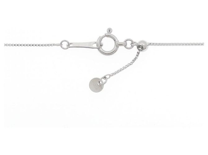 Autre Marque Diamant-Halskette Pt900/Pt850 Silber - Ansicht 5