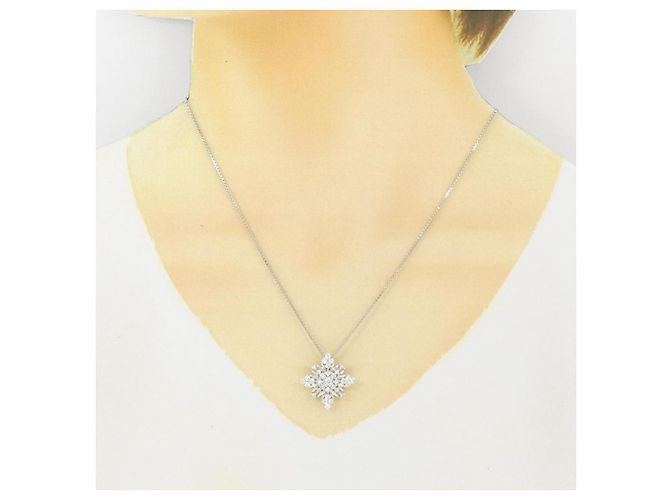 Autre Marque Collana in diamante PT950 PT850 Argento - vista 6