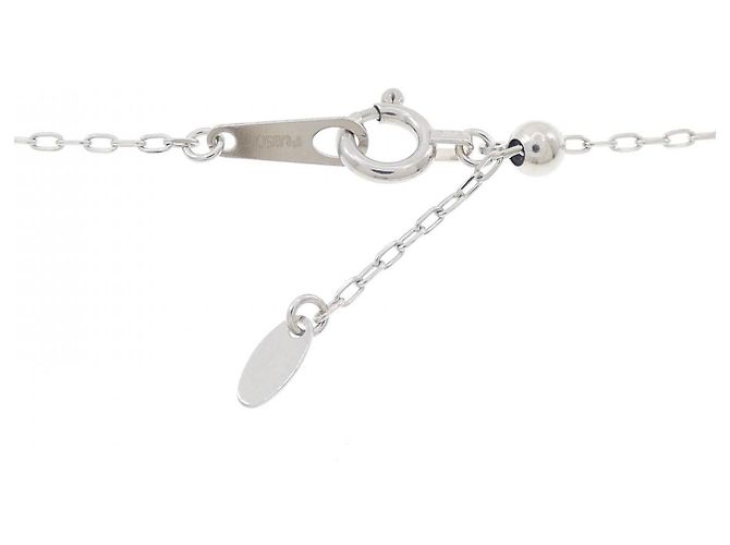 Autre Marque PT950 PT850 Platin-Diamant-Halskette Silber - Ansicht 5