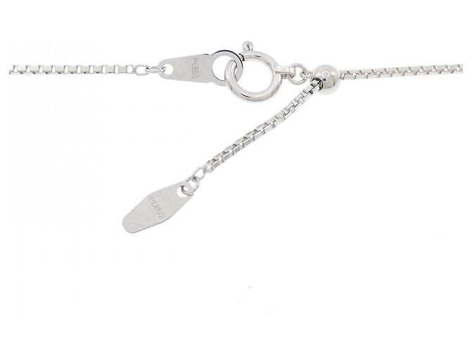 Autre Marque PT900 PT850 Diamant-Halskette Silber - Ansicht 5