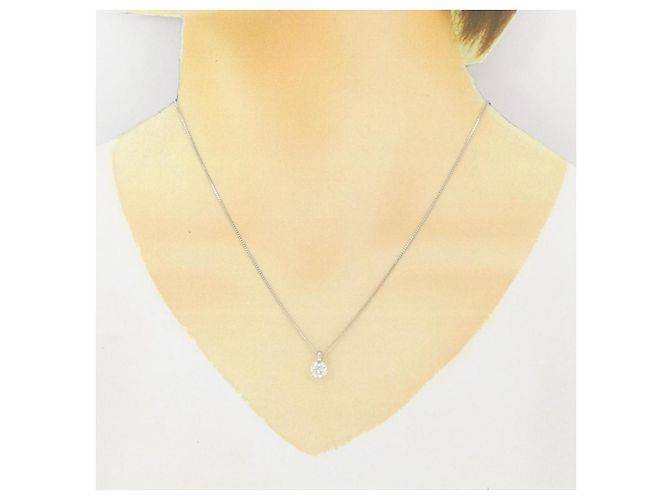 Autre Marque Collana in diamante Pt900 Pt850 Argento - vista 6