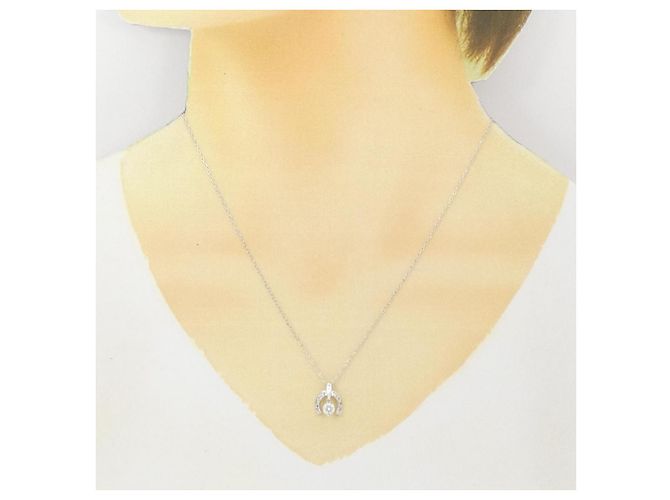 Autre Marque Collana in diamante in oro bianco Au750 Argento - vista 6